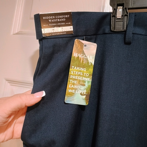 New Haggar Innovation Quality Premium Comfort Dress Pants Size 44Wx30L - Picture 2 of 6